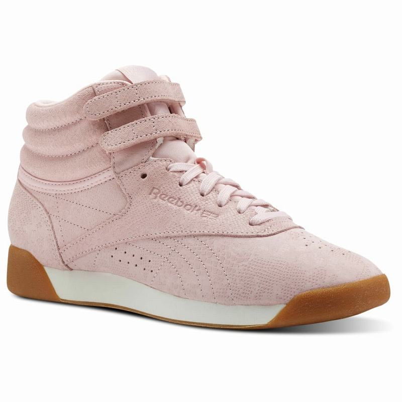 Reebok Freestyle Hi Tenisky Damske - Ruzove IV2614YO